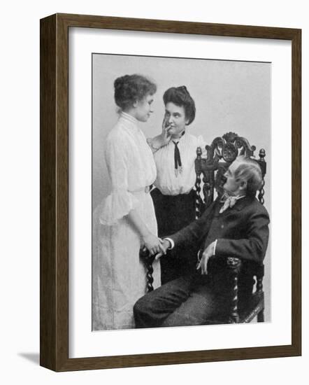 Helen Adams Keller American Author and Lecturer Blind Deaf and Mute from the Age of 19 Months-null-Framed Photographic Print