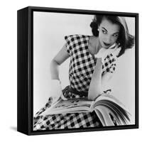 Helen Bunney in a Dress by Blanes, 1957-John French-Framed Stretched Canvas