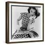 Helen Bunney in a Dress by Blanes, 1957-John French-Framed Premium Giclee Print