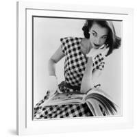 Helen Bunney in a Dress by Blanes, 1957-John French-Framed Giclee Print