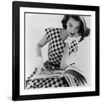 Helen Bunney in a Dress by Blanes, 1957-John French-Framed Giclee Print