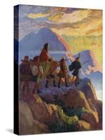 Helen Descends the Glen of Stones-Newell Convers Wyeth-Stretched Canvas
