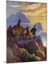 Helen Descends the Glen of Stones-Newell Convers Wyeth-Mounted Giclee Print