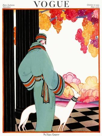 Vogue Cover - October 1922 - Dressed to Teal