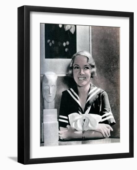 Helen Hayes, American Actress, 1934-1935-null-Framed Giclee Print