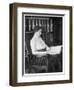 Helen Keller Reading Braille-null-Framed Photographic Print
