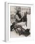 Helen Keller with Her Great Dane-null-Framed Photographic Print