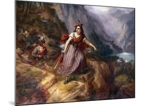 Helen MacGregor in the Conflict at the Pass of Loch Ard-Siegfried Detlev Bendixen-Mounted Giclee Print