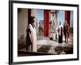 HELEN OF TROY, 1954 directed by ROBERT WISE Rosanna Podesta and Jacques Sernas (photo)-null-Framed Photo