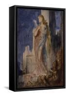 Helen on the Ramparts of Troy-Gustave Moreau-Framed Stretched Canvas