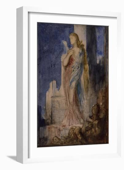 Helen on the Ramparts of Troy-Gustave Moreau-Framed Giclee Print