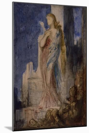 Helen on the Ramparts of Troy-Gustave Moreau-Mounted Giclee Print