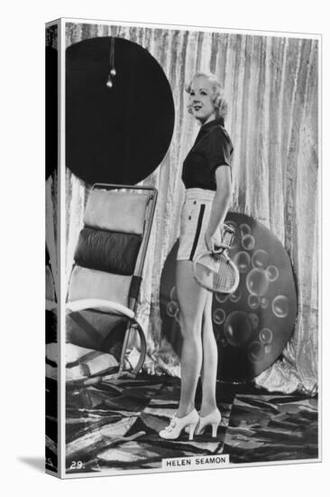 Helen Seamon, American Film Actress, C1938-null-Stretched Canvas