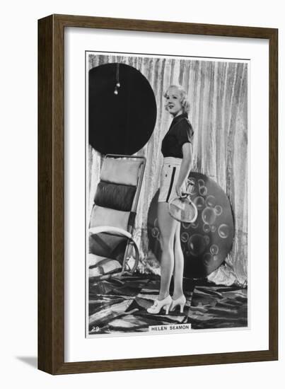 Helen Seamon, American Film Actress, C1938-null-Framed Giclee Print