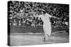 Helen Wills Playing Her First Wimbledon Final Against Kathleen Mckane, 1924-null-Stretched Canvas