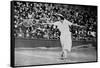 Helen Wills Playing Her First Wimbledon Final Against Kathleen Mckane, 1924-null-Framed Stretched Canvas