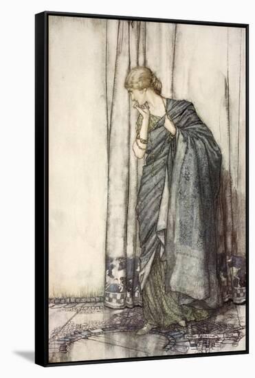 Helena, Illustration from 'Midsummer Nights Dream' by William Shakespeare, 1908 (Colour Litho)-Arthur Rackham-Framed Stretched Canvas