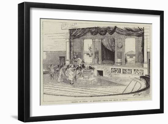 Helena in Troas, at Hengler's Circus, the Death of Oenone-Henry Marriott Paget-Framed Giclee Print