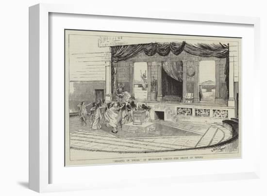 Helena in Troas, at Hengler's Circus, the Death of Oenone-Henry Marriott Paget-Framed Giclee Print