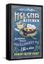 Helena, Montana - Huckleberry Vintage Sign-Lantern Press-Framed Stretched Canvas
