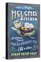 Helena, Montana - Huckleberry Vintage Sign-Lantern Press-Stretched Canvas