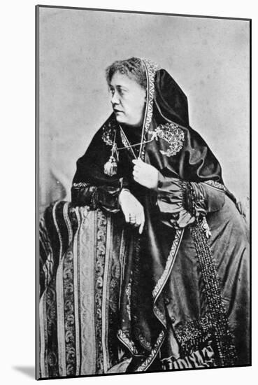 Helena Petrovna Blavatsky, Russian-Born American Theosophist, 1875-null-Mounted Giclee Print