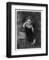 Helena Petrovna Blavatsky Russian Mystic Writer &C Circa 1889-H. Schmiechen-Framed Art Print