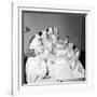 Helena Rubinstein Beauty School Training. Women Learning About Facials. 1940S-Nina Leen-Framed Photographic Print