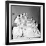 Helena Rubinstein Beauty School Training. Women Learning About Facials. 1940S-Nina Leen-Framed Photographic Print