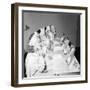 Helena Rubinstein Beauty School Training. Women Learning About Facials. 1940S-Nina Leen-Framed Photographic Print