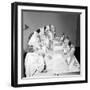 Helena Rubinstein Beauty School Training. Women Learning About Facials. 1940S-Nina Leen-Framed Photographic Print