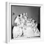 Helena Rubinstein Beauty School Training. Women Learning About Facials. 1940S-Nina Leen-Framed Photographic Print