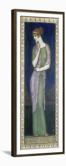 Helena. Tafelbild auf Holz mit einem Vers aus der Illias-Franz von Stuck-Framed Giclee Print