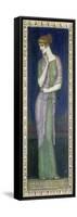 Helena. Tafelbild auf Holz mit einem Vers aus der Illias-Franz von Stuck-Framed Stretched Canvas