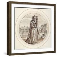 Helena with Mask, Early 17th Century-Crispin I De Passe-Framed Giclee Print