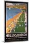 Helenburgh, Scotland - Crowds along Clyde Coast Beach Railways Poster-Lantern Press-Mounted Art Print