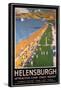 Helenburgh, Scotland - Crowds along Clyde Coast Beach Railways Poster-Lantern Press-Framed Stretched Canvas