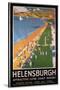 Helenburgh, Scotland - Crowds along Clyde Coast Beach Railways Poster-Lantern Press-Stretched Canvas