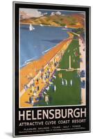 Helenburgh, Scotland - Crowds along Clyde Coast Beach Railways Poster-Lantern Press-Mounted Art Print