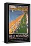 Helenburgh, Scotland - Crowds along Clyde Coast Beach Railways Poster-Lantern Press-Framed Stretched Canvas