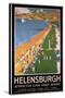 Helenburgh, Scotland - Crowds along Clyde Coast Beach Railways Poster-Lantern Press-Stretched Canvas