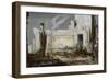 Hélène à la porte Scée-Gustave Moreau-Framed Giclee Print