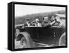 Helene Berg, Alma Mahler, Franz Werfel and Alban Berg Photographed in Car-null-Framed Stretched Canvas