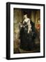 Hélène Fourment with a Carriage-Peter Paul Rubens-Framed Giclee Print