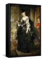 Hélène Fourment with a Carriage-Peter Paul Rubens-Framed Stretched Canvas