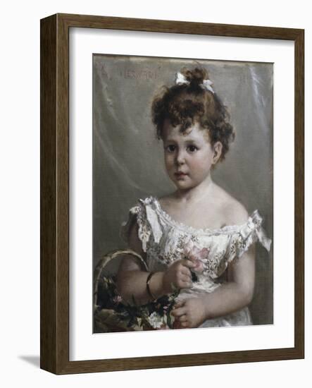 Helene Loeb Lyon as a Young Girl-Paul Merwart-Framed Giclee Print