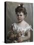 Helene Loeb Lyon as a Young Girl-Paul Merwart-Stretched Canvas