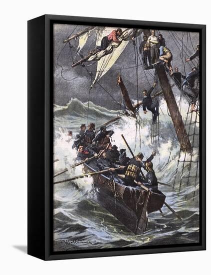 Helene Marcelle Wrecked-Achille Beltrame-Framed Stretched Canvas