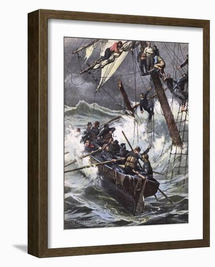 Helene Marcelle Wrecked-Achille Beltrame-Framed Art Print