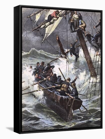 Helene Marcelle Wrecked-Achille Beltrame-Framed Stretched Canvas